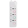 2B PS073 | Etrain 16A Power Strip | 3 AC Outlets | 1.5 m Cable | Overload Protection