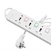 2B PS073 | Etrain 16A Power Strip | 3 AC Outlets | 1.5 m Cable | Overload Protection
