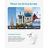 Anker European Travel Plug Adapter USB C 15W, International Power Plug with 2 AC Outlets, 2 USB C, and 1 USB A Port, Ideal for iPhone15, iPad Air, and More, Compact for Travel, Cruise (TUV Listed)