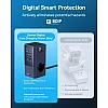 Baseus 35 W USB C Power Strip GaN5 Charger 3-Way Socket with Switch, 3 AC + 2 USB C + 2 USB A, Portable PD Charger for MacBook, iPad, iPhone 15/14/13/12, Galaxy, Game, Home, Office