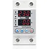 Electrical Protector with 2 Volt and Amp Displays – 80 VA – Protect Devices from Electricity Fluctuations – LED Digital Display – Compatible with Home Appliances - SP3-80VA