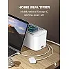 LDNIO SCW5354 Management Power Strip Box 5 port 3USB Wireless Charger Power Cord 2M - White