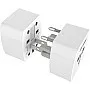 Ldnio Z4 Universal Plug Adapter ABS VO With UK/EU/US/AU Pin & 2 Universal Socket (6A) - White