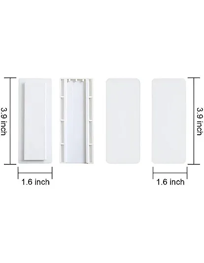 Punch-Free Self Adhesive Electrical Connector, Wall Plug Adapter, Reusable Wall Mount or Desk, Ideal for Wi-Fi Devices, Remote Controls, Tissue Box Storage