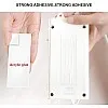 Punch-Free Self Adhesive Electrical Connector, Wall Plug Adapter, Reusable Wall Mount or Desk, Ideal for Wi-Fi Devices, Remote Controls, Tissue Box Storage