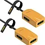 iLOCK Mini Power Strip - 3 outlets (3 m, yellow) (Pack of 2)