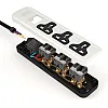 iLOCK power strip 3 universal outlets with switch (white)
