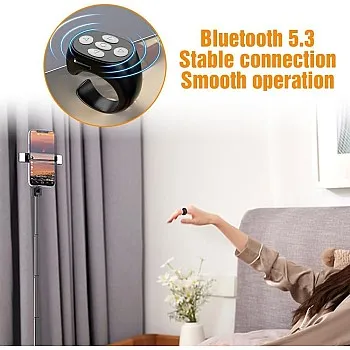 2025 New Wireless Bluetooth Finger Tip Remote Control for Phone Tablet TikTok Bluetooth Page Turner Compatible with Android Only