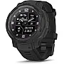 Garmin Instinct Crossover Solar - Tactical Edition, Rugged Hybrid Smartwatch with Solar Charging Capabilities, Tactical-Specific Features, Analog Hands and Digital Display, Black
