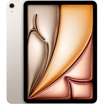 Apple iPad Air 11-inch (M2): Liquid Retina display, 128GB, Landscape 12MP Front Camera/12MP Back Camera, Wi-Fi 6E, Touch ID, All-Day Battery Life - Starlight