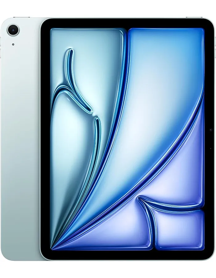 Apple iPad Air 11-inch (M2): Liquid Retina display, 128GB, Landscape 12MP Front Camera/12MP Back Camera, Wi-Fi 6E, Touch ID, All-Day Battery Life - Blue - Middle East Version
