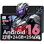 Tablet 2025 Latest Android 15 Tablets with 10.1 Inch Incell Display, 24GB RAM 256GB ROM /2TB TF, Gemini AI, T606 Octa-Core+8MP Camera, 5000mAh, Widevine L1, 2 in 1 Tablets with Keyboard Mouse Stylus