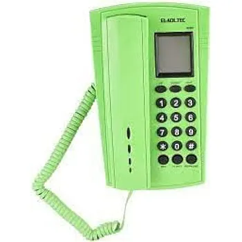 Telephone Al-Adl Desktop/Larger than the Palm/Screen/Show/Clock/Alarm/Redial/Pause/Flash/Button Mute/Unique Shapes and Colors/Wall Hanging