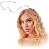 ذا باك | نظارة شمسية من قطعة واحدة للنساء، باطار عصري على شكل حرف W بتصميم مرصع بحجر الراين، مظهر عصري جريء