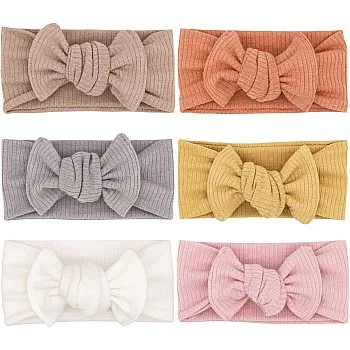Baby Girl Knit Headwrap Gift Set - 12-24 inches, 1 Count, Gray, Rose, White - Newborn, Infant, Toddler
