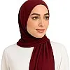 Lycra Cotton Scarf - Comfortable Material High Quality - Size 2m*60cm (Maroon)