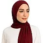 Lycra Cotton Scarf - Comfortable Material High Quality - Size 2m*60cm (Maroon)
