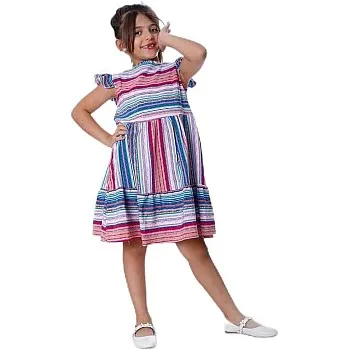 BEBO GIRLS CUT DRESS STRIPED