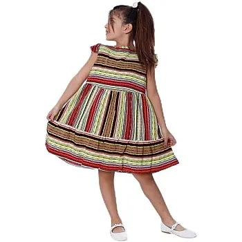 BEBO GIRLS CUT DRESS STRIPED