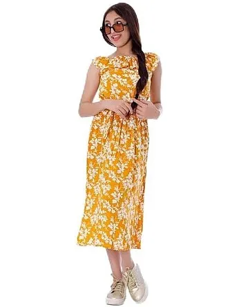 BEBO GIRLS DRESS OFF SHOULDER 14146ORANGE010$P