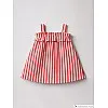 LC WAIKIKI S5K106Z1-LFA-1 baby Linen 100% Cotton Square Collar Regular Dresses - Baby Girls