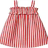 LC WAIKIKI S5K106Z1-LFA-1 baby Linen 100% Cotton Square Collar Regular Dresses - Baby Girls