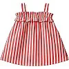 LC WAIKIKI S5K106Z1-LFA-1 baby Linen 100% Cotton Square Collar Regular Dresses - Baby Girls