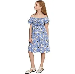 LC WAIKIKI Square Collar Girls' Poplin Dress