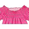 Naga Homme girls A shap Off shoulder w/smoked elastic Printed dress Casual Dress
