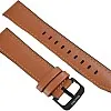 WareWel Premium Hybrid Sport Silicone Leather Watch Strap, 20mm Watch Band Quick Release, Tan