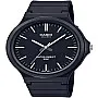 Casio MW-240-1EVDF Resin Round Analog Water Resistant Watch for Men - Black