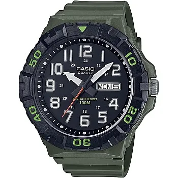 Casio Men Watch Analog Black Dial Resin Band MRW-210H-3AVDF.