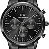 Daniel Wellington Iconic Chronograph 42mm St Mawes Classic Watches for Men, Men's Leather Band Watch with Color Dial