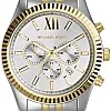 Michael Kors Two Tone Stainless Steel White dial Watch for Women's MK8344
