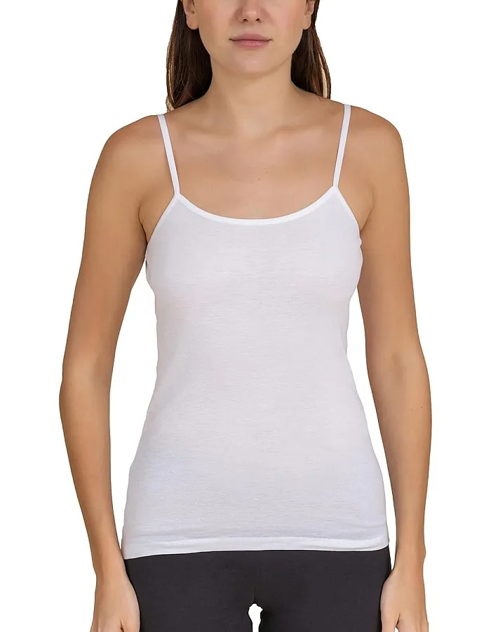 Charmaine Womens Spaghetti Strap Cotton Cami Vest