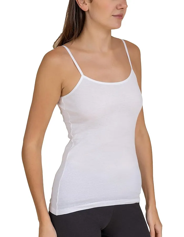 Charmaine Womens Spaghetti Strap Cotton Cami Vest