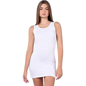 Comodo Womens Sleeveless Short Dress Wide Strap Base Layer (pack of 1)