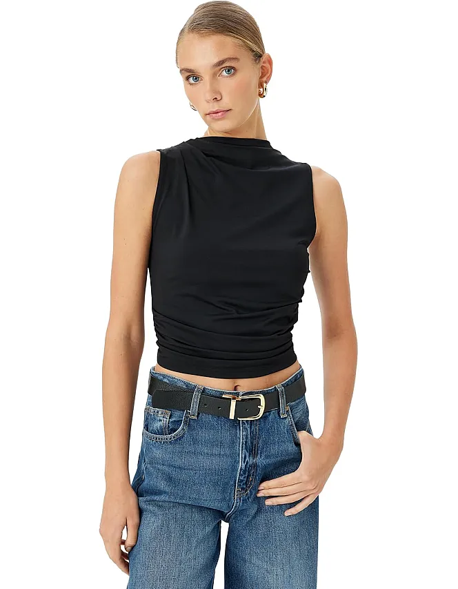 KOTON Womens Slim Fit Sleeveless Blouse Modern