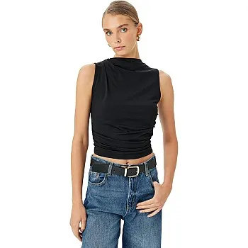 KOTON Womens Slim Fit Sleeveless Blouse Modern