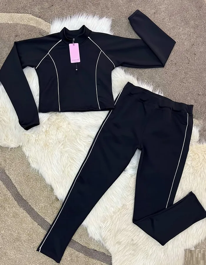 Miza Women's 2 Piece Sports Set – Imported Diveng Lycra Material – Suitable for Gym, Running, Workout – Comfortable and Fashionable Design