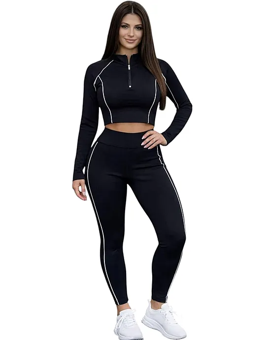 Miza Women's 2 Piece Sports Set – Imported Diveng Lycra Material – Suitable for Gym, Running, Workout – Comfortable and Fashionable Design