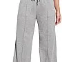 Sport Sweatpants Wide Leg With Line – High Waist - Side Pockets Drawstring Pants Women Sports wear