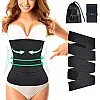 Waist Trainer for Women, TunTenDo Me Up Bandage Wrap, Adjustable Wrapped Lumbar Support Belt, Body Shaper, Comfortable Back Brace for Lower Back Pain Relief (Black)