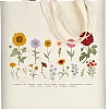 AUSVKAI Canvas Tote Bag Aesthetic for Women, Cute Reusable Cloth Cotton Bags for College Shopping Beach Grocery Trendy Gifts