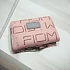 Generic Elegant Women's Small Cute Tri-Fold Wallet, Pink 4, Faux Leather, 7 Card Slots, Waterproof