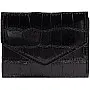 Women Wallet PU Leather Fashion Design Large Capacity ID Window (Black)
