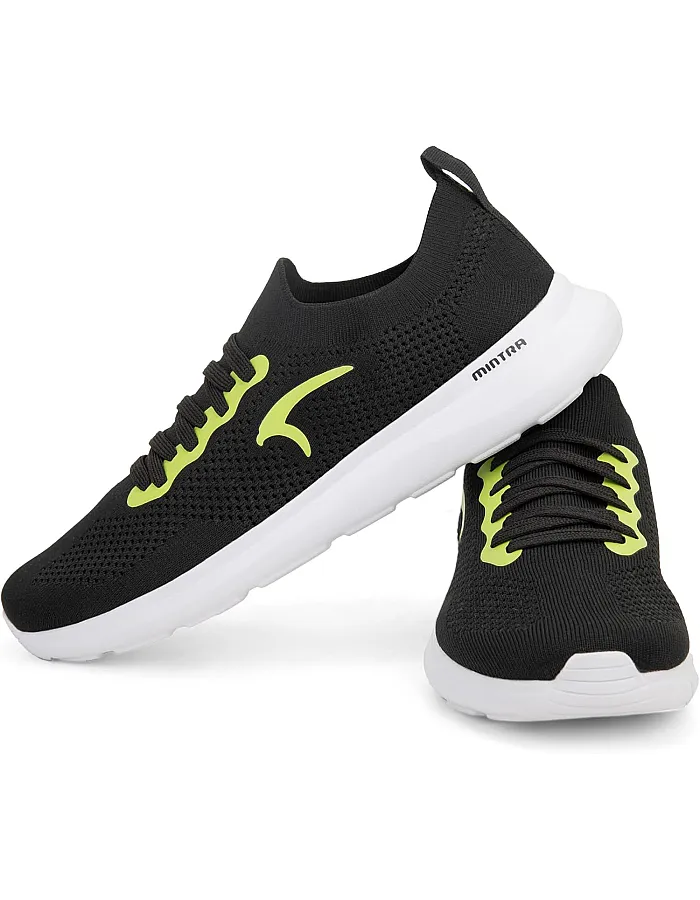 Mintra Women's Sneaker Black X Lime Kay Wire, 39 EU