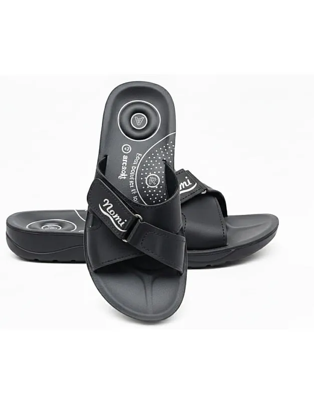 Nomi - ARK - Comfortable Casual Slippers for Women - Flexible Sole and Fashion Design - Black - Sizes (37-42)
