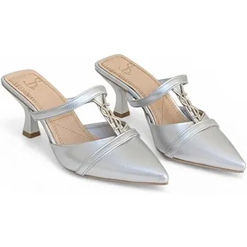Shoes Mid Heels Leather Glossy F-602