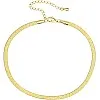 sovesi Gold Ankle Bracelets for Women Stainless Steel Flat Snake Chain Link Gold Anklet Dainty Beach Anklets for Women, stainless steel